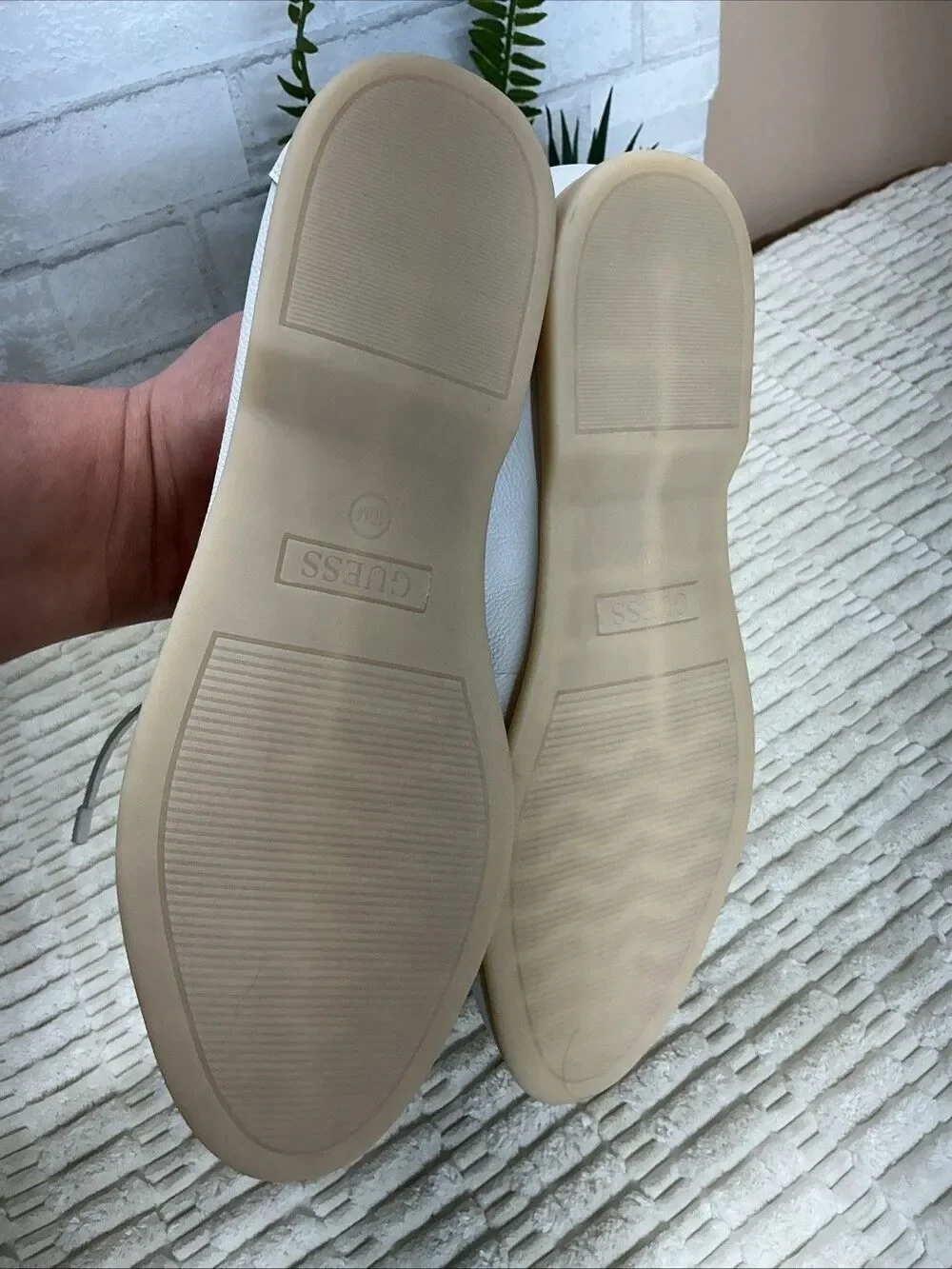 Guess Women's White Loafers Shoes Size 10 M